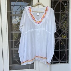 Trina Turk cover up, good condition, with a few faint spots on the back, size M